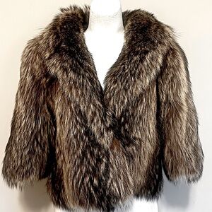 Vintage Luxury Kes ll / Kes 2 Brand Raccoon Fur Jacket/Stole EUC